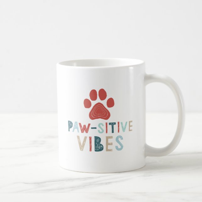 Bra Vibes Positive Energy Tass-sitive Vibes Funny Kaffemugg (Höger)