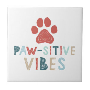 Bra Vibes Positive Energy Tass-sitive Vibes Funny Kakelplatta