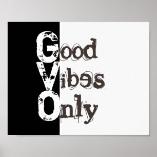 bra vibes poster endast trendig hipster-dekor