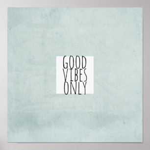 bra vibes poster endast typografi ord art
