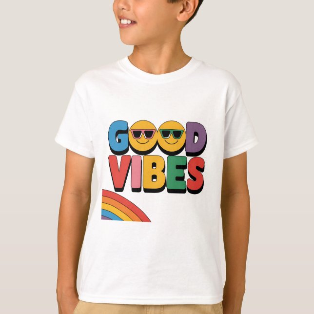 Bra Vibes: Rainbow Edition T Shirt (Framsida)