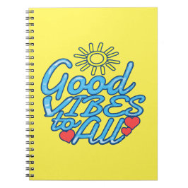 Bra Vibes till alla Anteckningsbok Med Spiral