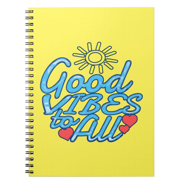 Bra Vibes till alla Anteckningsbok Med Spiral (Framsidan)
