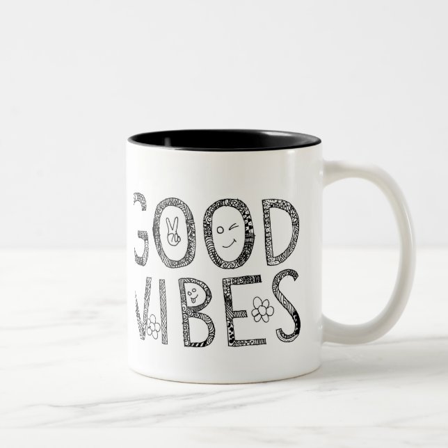 Bra Vibeskaffemugg Två-Tonad Mugg (Höger)