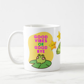 Bra vibrationer eller adjö grodor kaffemugg