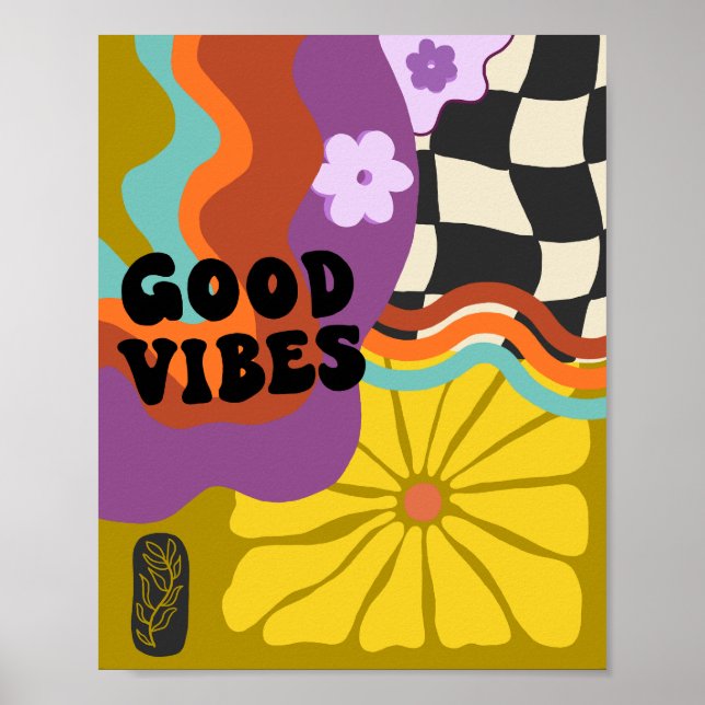 Bra Vibrationer - Retro Dagar Poster (Framsidan)