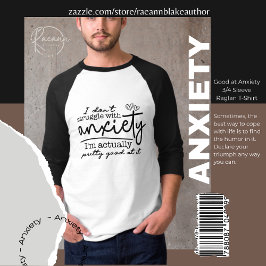 Bra vid anxiety 3/4 Sleeve Raglan T-Shirt