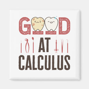 Bra vid Calculus Funny Dental Hygienist RDH Magnet