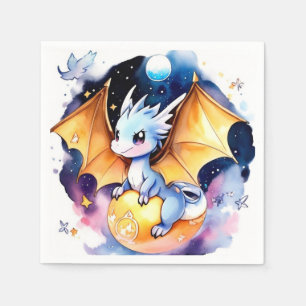 Bra vid körning: Dragon Baby Shower Pappersservett