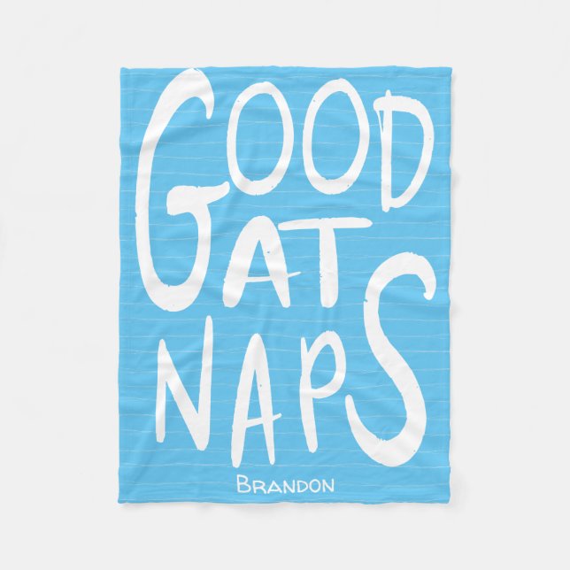 Bra vid Naps - Himlar Blue Fleece Blanket (Framsidan)