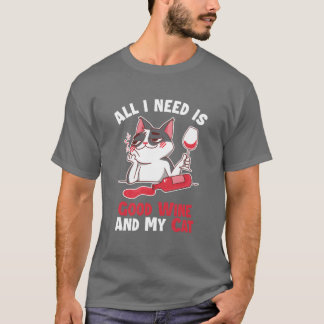 Bra Vin och Cat Cat Mamma Cat Lovers Cat Pappa T Shirt