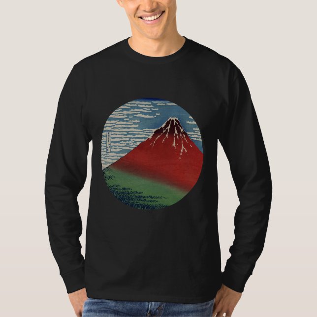 Bra Vind Rensa morgonen efter Katsushika Hokusai T Shirt (Framsida)