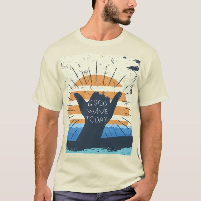 Bra Vinkarare idag Coola Surfer Design T Shirt (Framsida)
