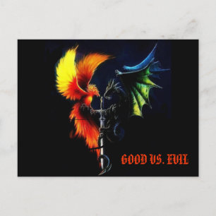 Bra Vs. Evil - Produkter designade av Mystic Måne Vykort
