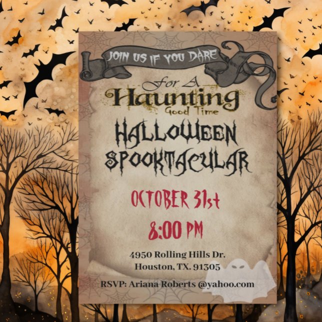Bra Vuxen Halloween fest Inbjudningar (Skapare uppladdad)