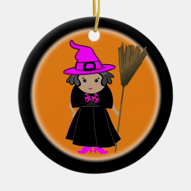 Bra Witch - Anpassningsbar Halloween Träd Ornament (Framsidan)