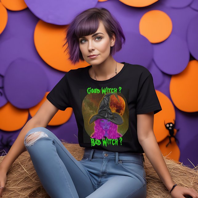 Bra Witch Bad Witch Halloween fest T Shirt (Skapare uppladdad)