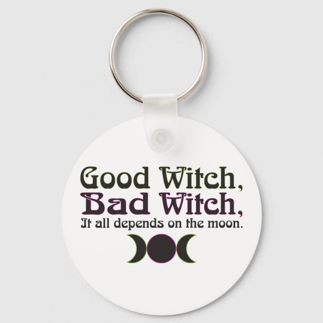 "Bra Witch, Bad Witch..." Nyckelring (Framsida)