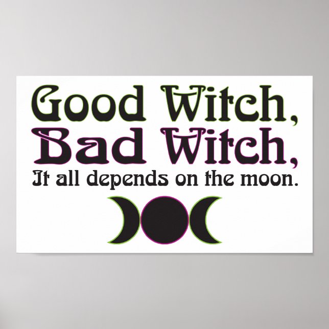 "Bra Witch, Bad Witch..." Skriv Poster (Framsidan)