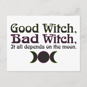 "Bra Witch, Bad Witch..." Vykort