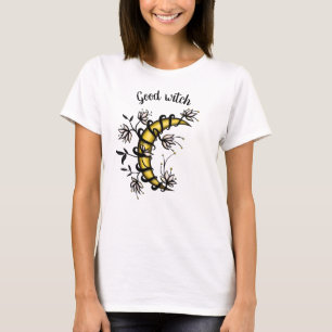 Bra Witch Blommigt Måne Magic Witchy Pagan T Shirt