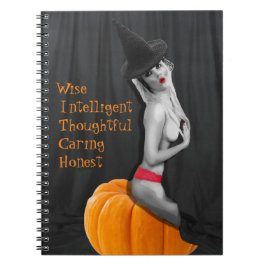 Bra Witch Goth Girl Magic Spell Note Bok Journal Anteckningsbok