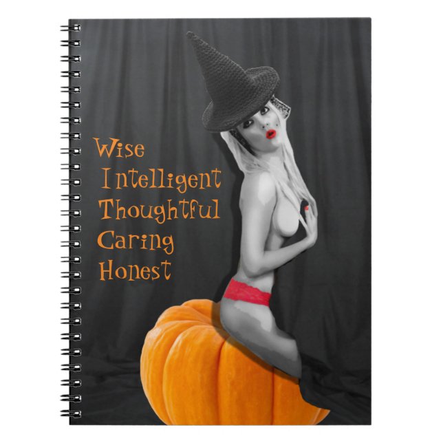 Bra Witch Goth Girl Magic Spell Note Bok Journal Anteckningsbok (Framsidan)