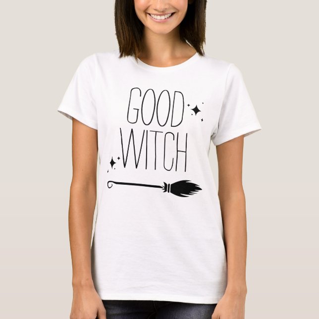 Bra Witch Halloween Spooky Cute T Shirt (Framsida)