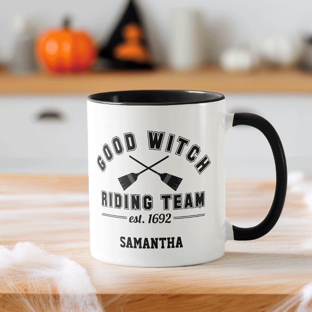 Bra Witch Riding Team Halloween Mugg (Skapare uppladdad)