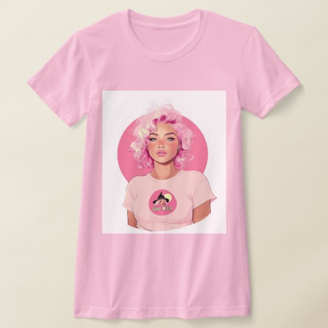 Bra Witch! Tee (Rosa) (Laydown)