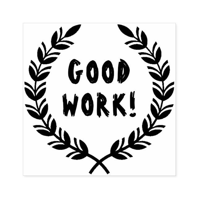 Bra Work Script Teacher Stämpel (Tryck)