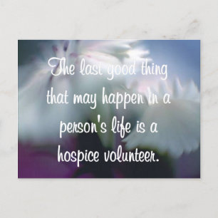 Bra Works of the Hospice Volunteer Vykort