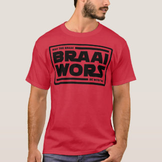 Braai Braai Wors Black T Shirt