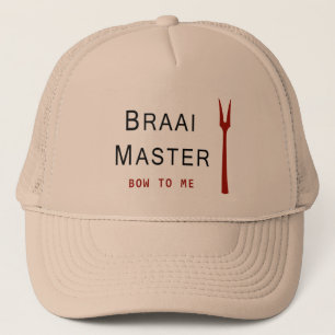 Braai ledar- hatt keps