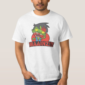 BRAAINZ!!! BÄST Zombieskjorta (VÄRDERA Tee Shirt