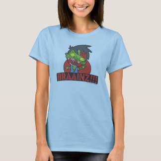 BRAAINZ!!! Zombieskjorta (kvinnor, annan färgar), Tee Shirt