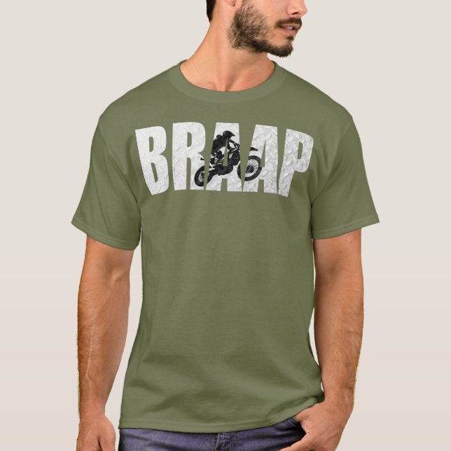 Braap Brap Motocross T Shirt (Framsida)