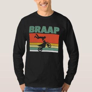 Braap Like A Girl Retro Jump Offroad Förare Hjälm T Shirt