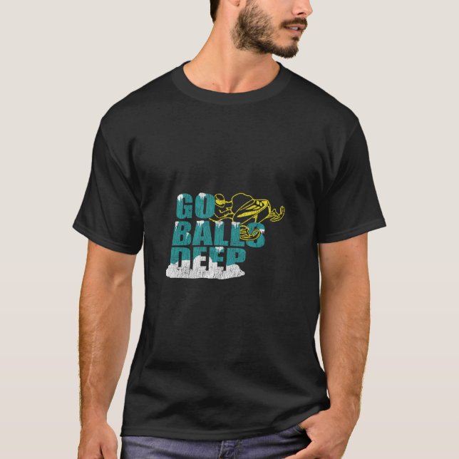 Braap Snowmobile Gift Go Bollar Deep Ditch Banger  T Shirt (Framsida)