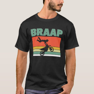 Braap som en tjej Retro Jump Offroad Driver Helmet T Shirt