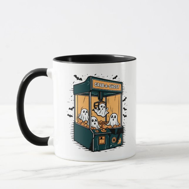 Brab A Ghost Klo Maskin Halloween Mugg (Vänster)