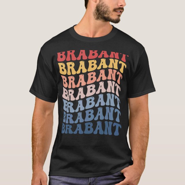 Brabant Groovy Retro Häst T Shirt (Framsida)