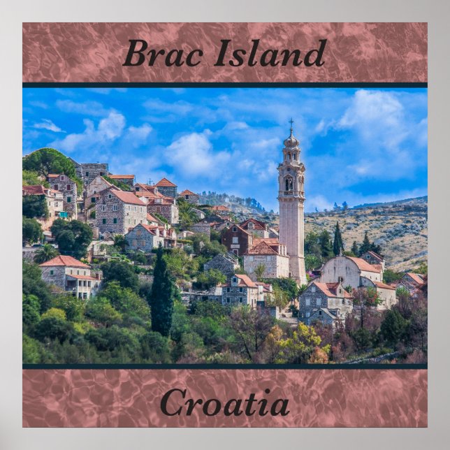 Brac Island Kroatien Photo Poster (Framsidan)