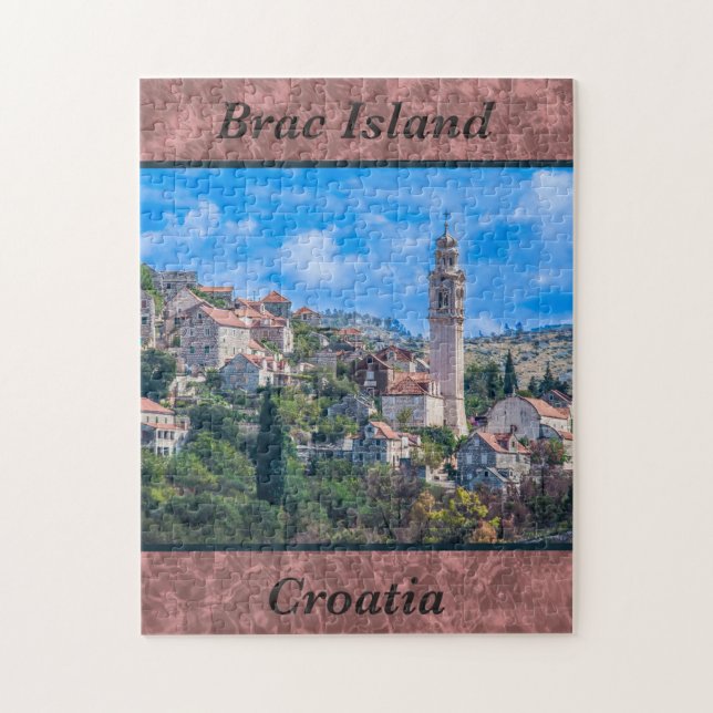 Brac Island Kroatien Photo Puzzle Pussel (Vertikal)
