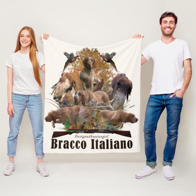 Bracco italiano fleecefilt (På plats)