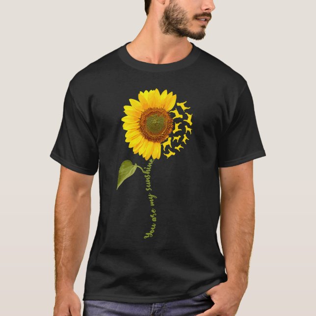 Bracco Italiano Solros T Shirt (Framsida)