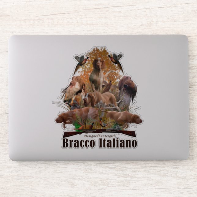 Bracco Italiano Sticker Klistermärken (Dator)