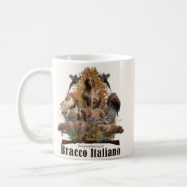 Bracco italiano tapestry faux kanvastryck acrylic kaffemugg
