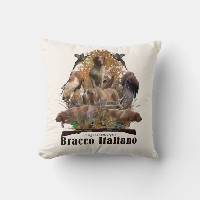 Bracco italiano tapestry kudde (Framsida)