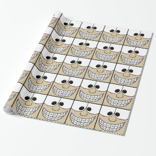 Brace Yoursjälslog Ansikte med Braces på Teth Presentpapper